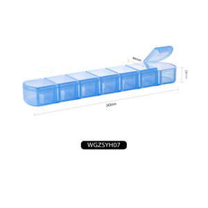 <span class=keywords><strong>Pastillero</strong></span> de plástico portátil con estuche diario, organizador de día de tamaño amigable personalizado, <span class=keywords><strong>pastillero</strong></span> pequeño bonito - Product Image 3