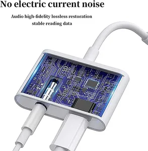 Adaptateur audio USB C vers 3,5 mm 2 en 1, prise casque de type C avec charge PD pour <span class=keywords><strong>Samsung</strong></span> Galaxy S22 S21 <span class=keywords><strong>S20</strong></span> Plus - Product Image 2