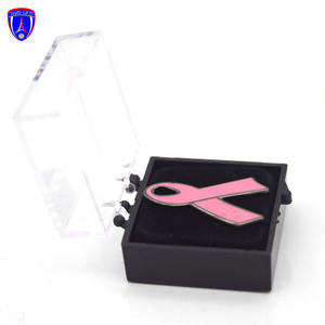 Kanseri bilinçlendirme pimleri pembe meme kanseri şerit yaka Pin sadaka siyah şerit farkındalık Pin melanom kanseri - Product Image 1