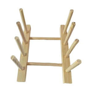 Égouttoir à vaisselle en bois pliable de forme carrée pour cuisine, taille L, BQ 04 - Product Image 4