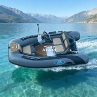 Yacht de pêche gonflable Hedia 3M Rib 330 300 avec coque rigide en aluminium, bateaux gonflables de 3,3 m à vendre