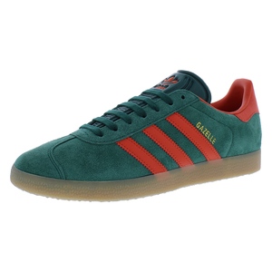 รองเท้าบาสเก็ตบอลสำหรับ Adidas Gazelle ผู้ชายขนาด10.5สีเขียว/ส้ม - Product Image 1