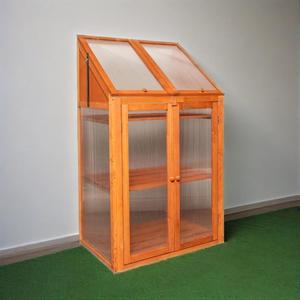Serre moderne en <span class=keywords><strong>bois</strong></span> de sapin traité thermiquement et écologique - Facile à assembler, imperméable, certifiée FSC, pour jardin de plantes quatre saisons - Product Image 6