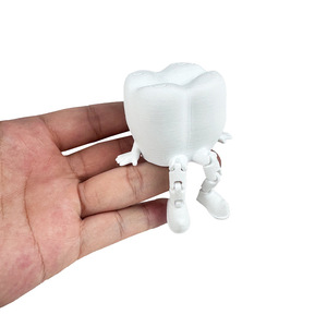 3D stampato dente uomo ornamento denti figurina con la metà del secolo Design moderno per la laurea e mobili per i regali orali/dentali - Product Image 4