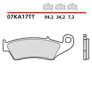 Per Brembo pastiglie freno anteriori in ceramica per Suzuki RM 125 96-12 - Product Image 1