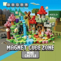 Bloques de Construcción Magnéticos, Set de Castillo, Surtido Educativo, Línea de Productos Importados Listos para la Reventa Global