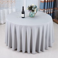Nappe de table ronde noire et blanche de 60 et 120 pouces Nappe de table pour mariage, couverture de table pour événement