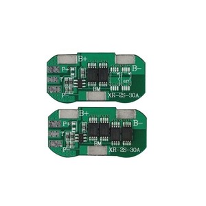 Carte de charge/décharge BMS 2S 7.4V 6A 10A pour batterie Li-ion ternaire NMC 3.7V, port partagé, Chine F442 - Product Image 1