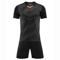 Maillot de football en gros imprimé par transfert thermique, respirant, séchage rapide, 100 % polyester