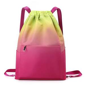 Nouveau sac de sport de plein air à dégradé de couleurs tendance, sac à dos unisexe pliable multifonctionnel - Product Image 1