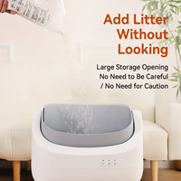 Bac à litière pour chat intelligent entièrement automatique, anti-odeurs, faible bruit, toilette pour chat intelligente, télécommande électrique