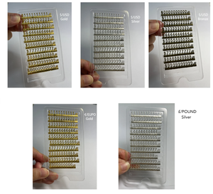 Cubes de présentation de prix 3D en métal élégants et réglables pour Dollar, <span class=keywords><strong>Euro</strong></span>, Livre, pour les boutiques éphémères, les foires artisanales, la vente de bijoux - Product Image 2