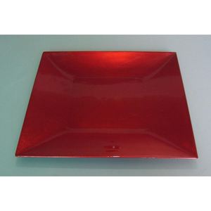 PLATO DECORATIVO ROJO 33X33CM - Product Image 1