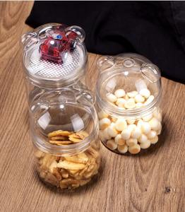 CHENXI - Botella de Plástico Transparente de Boca Ancha con Cabeza de Oso para Almacenamiento de Slime, Venta al por Mayor, Personalizable - Product Image 3