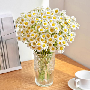 Bouquet de camomille réaliste haut de gamme, bouquet de marguerites artificielles, décoration de table de salon ou de salle à manger, fleur artificielle - Product Image 2