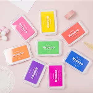 best selling DIY rubber stamp Electro-optical neon ink pad of eight colour choice
