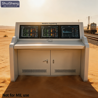 Armoire électronique robuste pour environnements désertiques à haute température +85°C ℃   Système de station de contrôle pour opérateur sur le terrain à large plage de températures opérationnelles