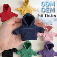 Vêtements pour poupées en peluche, vêtements de poupée haut de gamme personnalisables en gros, sweats à capuche en coton exquis, accessoires pour poupées