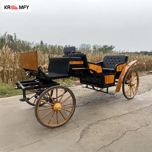 Calèche de mariage de luxe à chevaux avec éclairage LED pour extérieur et Noël, idéale pour les excursions - Product Image 3