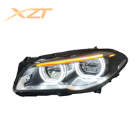 Accessoires de voiture pour BMW Série 5 F10 F18, phares LED améliorés, double couleur jaune et blanc, ensemble de feux de jour DRL, lampes avant