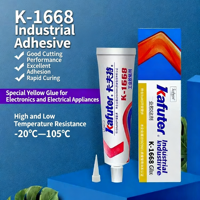 Kafuter K-1688 Adhésif industriel jaune haute viscosité, imperméable, isolant, colle d'étanchéité pour la fixation des composants électroniques