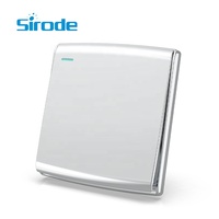 Sirode S2 série britannique Standard moderne luxe blanc/noir/or/gris couleur 1/2/3/4 Gang interrupteurs d'éclairage mural électrique pour la maison