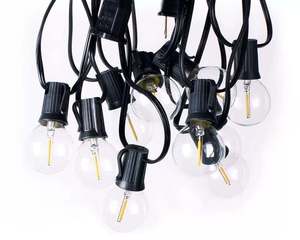 Ngoài trời IP44 không thấm nước 25ft 25 <span class=keywords><strong>LED</strong></span> G40 rõ ràng bóng đèn toàn cầu giáng sinh chuỗi ánh sáng cho đám cưới Patio vườn khách sạn COURTYARD - Product Image 3