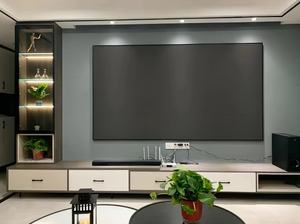 Layar Proyektor 150 Inci ALR Black Crystal Fixed Frame Ambient Light Rejecting 4K/8K Long Throw untuk Valerion VisionMaster Pro 2 - Product Image 4