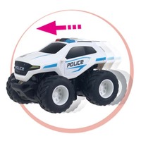 Mini Voiture de Police Jouet Bonbon Dessin Animé Enfants Sucette Bonbon Dure en Plastique Bâtonnet à Bulles Bonbon Promotionnel Unisexe avec Boîte de Présentation