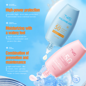 Crema Solare TWG RTS con Acido Ialuronico/Collagene SPF 50, Protezione Solare Levigante e Illuminante con Acido Ialuronico e Collagene - Product Image 3