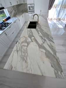 Mármol Italiano Calacatta Viola, Losa de Piedra Calcutta Gold, Encimera de Mármol Moderna y Sencilla, Azulejo de Pared, Diseño Bookmatched - Product Image 5