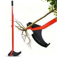 Extracteur de jeunes pousses robuste JH-Mech pour jardin et verger, design ergonomique rouge avec surface élargie, extracteur de tiges d'arbres en acier