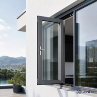 Fenêtres et portes en aluminium GONHO, système de fenêtres et de portes en aluminium sur mesure pour les projets de villas, d'appartements et de bâtiments résidentiels
