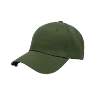 Casquettes personnalisées en coton de haute qualité Casquette de baseball à 6 panneaux Couleur unie Logo brodé Hard Top Six pièces Plaque légère Motif feuille