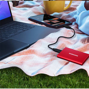 Оригинальный Портативный твердотельный накопитель Samsung SSD 500 Гб 1 ТБ, Nvme T7 Type-c USB3.2 PSSD - Product Image 2