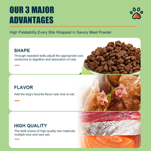 Nouvelles croquettes sèches riches en protéines sans grains pour animaux de compagnie avec des formes assorties pour chats et chiens-<span class=keywords><strong>Premium</strong></span> Nutrition Snacks - Product Image 4