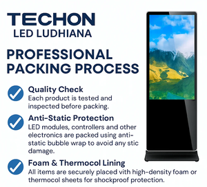 T Type Shaped 43" LCD Freestanding Digital Kiosk for Retail Stores IP65 Rating Easy Content Scheduling & Animation - Product Image 1