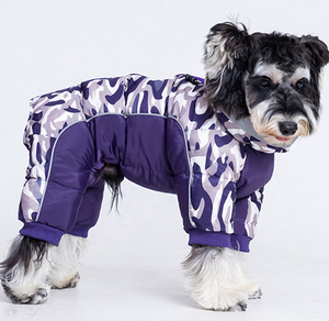 निर्माता प्रत्यक्ष बिक्री ने शीतकालीन वाटरप्रूफ आधुनिक आरामदायक कुत्ते पालतू जानवरों के कपड़े एक-टुकड़ा चार पैर वाले पॉलिएस्टर - Product Image 2