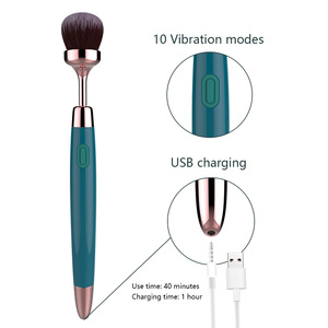 ชาร์จผ่าน USB กันน้ำ IPX7 ไม่ต้องใช้น้ำหล่อลื่น กระตุ้นความสุขทางเพศสำหรับผู้หญิง ความงาม 10 ระดับความถี่การสั่นสะเทือน ปากกาสั่นกระตุ้นคลิตอริส - Product Image 3