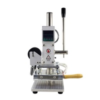 Nouvelle machine à estamper à chaud manuelle en cuir avec logo, lettres, feuille chaude, gaufrage pour imprimante d'étiquettes de vêtements en papier PVC