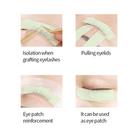 GLAMLASH 5pcs Transparent Médical PE Double Paupière Autocollant Non-Toxique Confortable Faux Cils Extensions Bande Non-Tissé