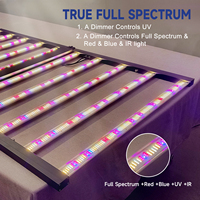 SLTMAKS élèvent la lumière hydroponique 1300W UV IR Double canaux modifiables écologiques Samsung Diodes Led élèvent la lumière spectre complet
