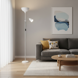 BEL AIR HOME - Varese Floor Lamp 1xE27 and 1xE14(<b>BULBS</b> NOT INCLUDED) 178cm - Ideal for Living Rooms and Studios - Modern and Fun - Product Image 3