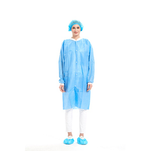 ISO 13485 Noir Blanc Non Tissé Manteau Jetable Lab Manteaux Rose <span class=keywords><strong>SMS</strong></span> - Product Image 1