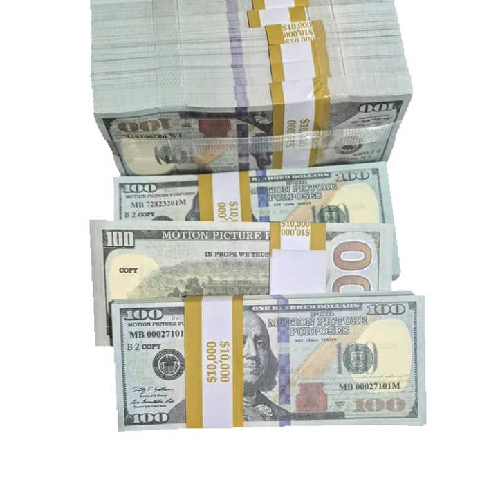 Nicro 100 US Dollar Banknotes Movie Prop Money for Euro Party Game ...