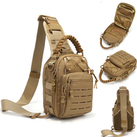 Sac à bandoulière tactique compact AYPPRO Custom 1000D EDC pour le transport dissimulé, idéal pour le tir, les voyages, la randonnée et les sports de plein air