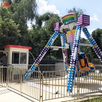 Manège Mini Frisbee à 6 Places pour Enfants, Attractions de Fête Foraine à Prix Abordable, Petites Balançoires Pendulaires pour Parc d'Attractions à Vendre