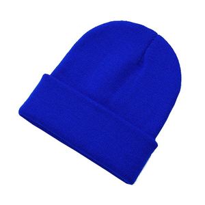 Bonnets tricotés unisexes, couleur unie, automne-hiver, bonnet vierge de haute qualité, chaud, personnalisable, broderie de logo sur mesure - Product Image 3