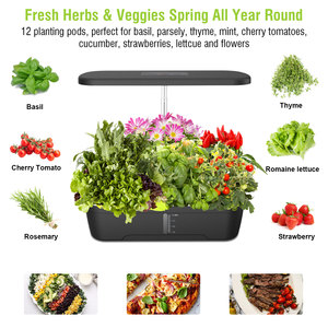 Système hydroponique 12 trous avec écran LCD Jardin d'intérieur pour herbes et légumes | <span class=keywords><strong>Hauteur</strong></span> réglable et fonctionnement silencieux - Product Image 3