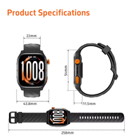 Montre connectée sportive TS11, électronique intelligente, suivi de la santé toute la journée, rappel de messages, modes d'exercice multiples, montre connectée étanche